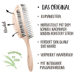 Revolutionary hairbrush with flexible brush head by Chiara Ambra