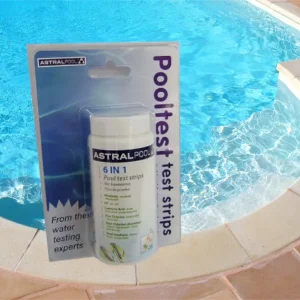 Pooltest test strips Teststreifen Teststäbchen 50 Stück pH Chlor Alkalität Cyanursäure Wassertester