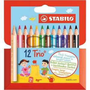 12 STABILO Trio® Buntstifte farbsortiert