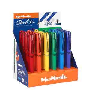 McNeill Ghost Pen – Füller mit radierbarer Tinte – kräftige Farben