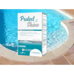 Protect & Shine Antihaft-Wirkung für glasklares und brillantes Poolwasser + saubere Wasserlinie 2L Bayrol