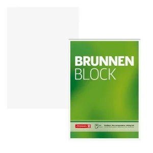 10 Briefblöcke A4 BRUNNEN, ungelocht, blanko