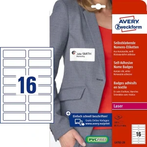 320 AVERY Zweckform Namensetiketten L4783-20 weiß