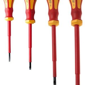 VDE-Schlitz-Schraubendreher, 4×100 mm – 6.5×150 mm