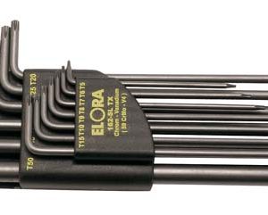 TORX®-Winkelschraubendreher-Satz, lang im Kunststoffhalter, 13-teilig 5-50 mm, ELORA-162SLTX