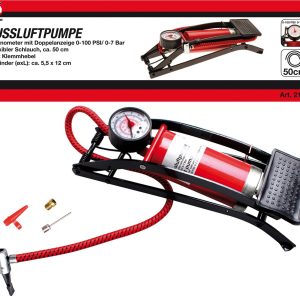 Fußluftpumpe, 0-7 bar