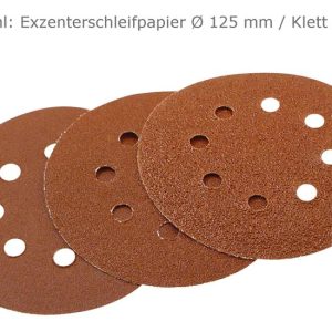 Auswahl: Exzenterschleifpapier Ø 125 mm / Klett / 8 Loch