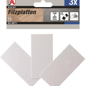 Filzgleiter | Platten | 100 x 200 mm I 3-tlg.