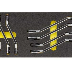 Ratschen-Ringschlüssel-Satz, abgebogen, 7-teilig, ELORA-OMS-29