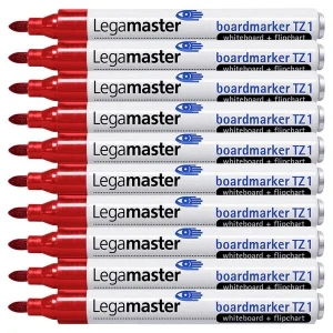 10 Flipchartmarker Legamaster TZ 1, Rundspitze, Strichbreite 1,5 -3,0 mm, versch. Farben