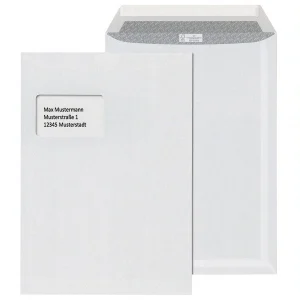 250 ÖKI Versandtaschen C4 weiß, haftklebend mit Abziehstreifen, versch. Ausführungen