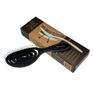 3D Haarbürste mit flexiblem Bürstenkopf, schwarz von BIUTICS