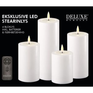 Deluxe Homeart Led Candle Geschenkset Weiß