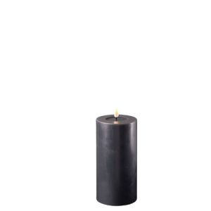 Deluxe Homeart Led Candle Schwarz 7,5 x 15 cm
