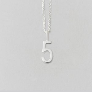 Design Letters Zahl 5 (10mm) Silber