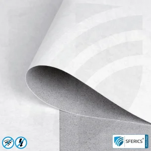 Abschirmtapete ECO P60 | Abschirmvlies | HF Schirmdämpfung gegen Elektrosmog bis zu 60 dB | TÜV SÜD geprüft | 5G ready!