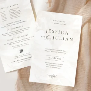 Hochzeitseinladung “Marvel”