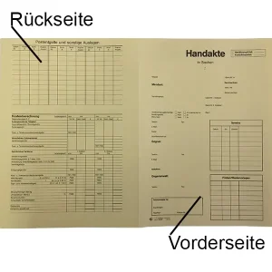 Handaktenbogen, Tauenkarton 120g, versch. Farben