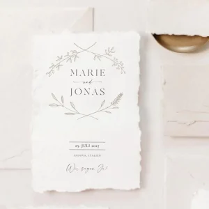 Hochzeitseinladung Vorlage “Vintage Vibes”