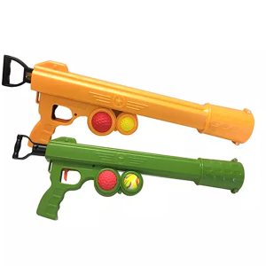 Hundeball Kanone mit 2 Bällen