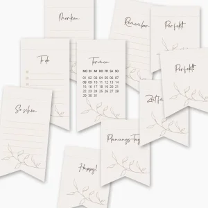 DIY Sticker-Set für Planer & Kalender “neutral”
