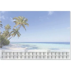 SIGEL Schreibtischunterlage Beach blau, 30 Blatt