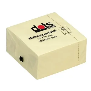 Haftnotizen Würfel, dots 75x75mm, 400 Blatt, versch. Farben