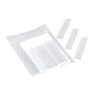 10 styro Beschriftungsschilder mit Clip, transparent