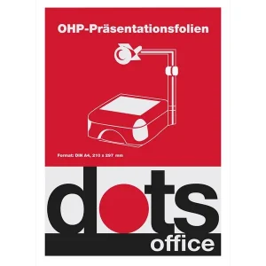 50 dots Laserfolien klar A4, 0,12 mm
