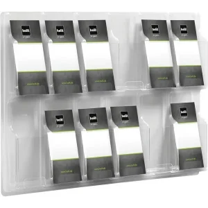 helit Wandprospekthalter transparent, versch. Ausführungen
