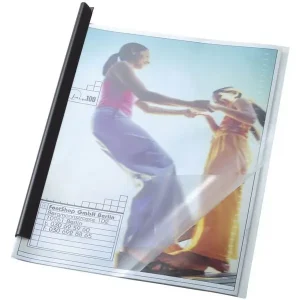 100 DURABLE Klemmschienen blau DIN A4, 30 Blatt