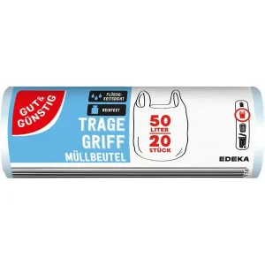 20 Müllbeutel GUT&GÜNSTIG, 50,0 l, transparent