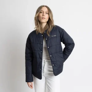 VIVI MARI Ultra Light Puffer Jacket Navy/Leo Navy-Olive