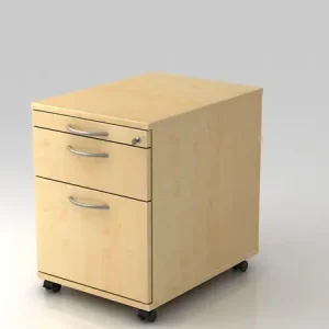 Rollcontainer AC20 absperrbar, mit je 1x Hängeregistratur + Schublade + Utensilienauszug, versch. Farben und Griffe