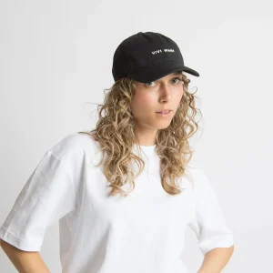 VIVI MARI Cap Solid Black Sand