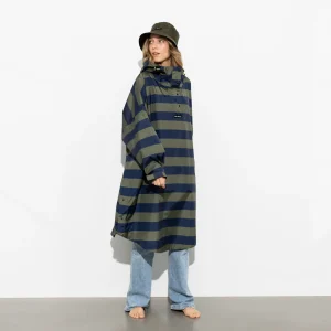 VIVI MARI Raincoat Bold Stripes Navy/Olive