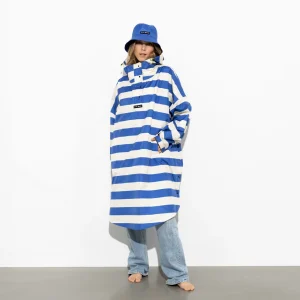 VIVI MARI Raincoat Bold Stripes Blue/Sand