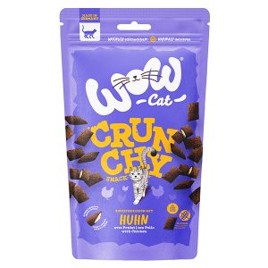 Katzensnack WOW Cat Crunchies mit Huhn 60g