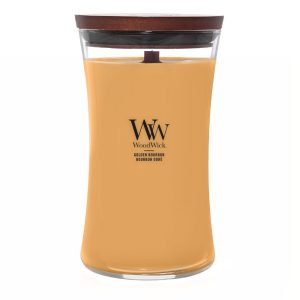 WoodWick Large Candle Golden Bourbon