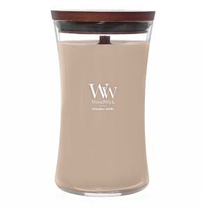 WoodWick Large Candle Patchouli Creme