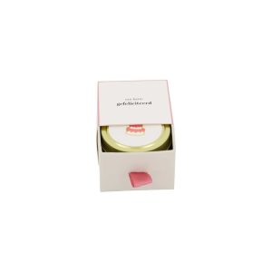 Zusss Duftkerze Dose in Schiebebox Glückwunsch Kuchen weiß/rosa