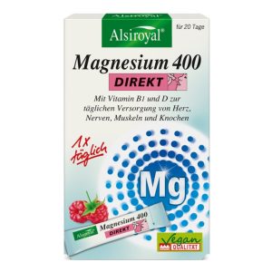 Alsiroyal Magnesium 400 DIREKT Himbeere (20 Sticks)