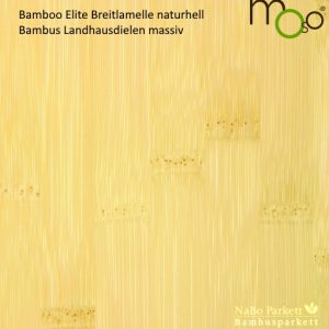 Bambus Landhausdielen Breitlamelle naturhell