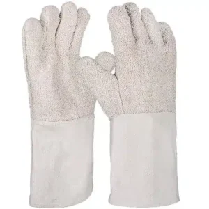 PRO FIT | Baumwollhandschuh, Bauwollschlinge, | 35 cm, Stulpe | Gr. 10 | 6 Paar