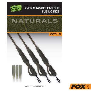 Fox Edges Naturals Kwik Change Lead Clip Tubing Rigs