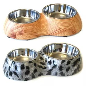 Doppelter Hundenapf für Wasser & Futter