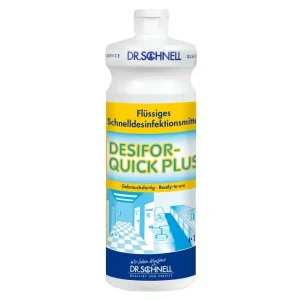 Dr. Schnell DESIFOR QUICK Plus | 1L Flasche | Flächendesinfektion | Schnelldesinfektion