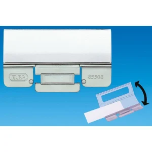 25 ELBA Vollsichtreiter vertic transparent 58×18 mm