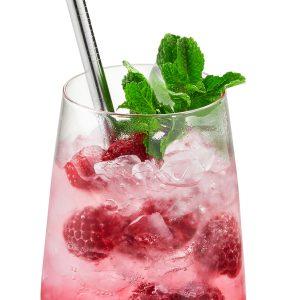 Edelstahltrinkhalm Straight 4er-Set mit Bürste – GEFU