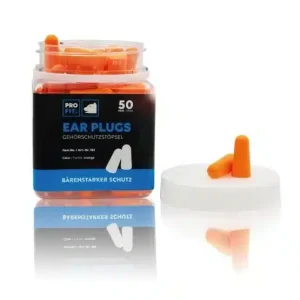 PRO FIT | Gehörschutzstöpsel Prosoft 38, orange, | 50 Paar Dose, SNR 38 dB